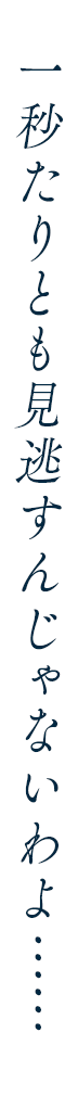 一秒たりとも見逃すんじゃないわよ……